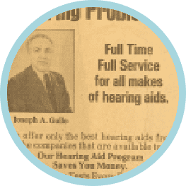 vintage ad audiology